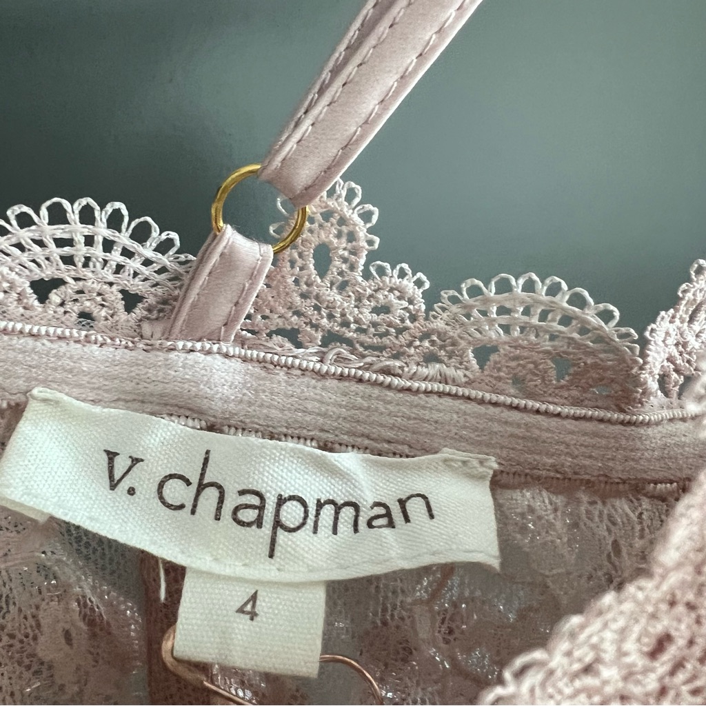 V. Chapman Ophilia Hushed Violet Lace Corset Gown Nwt Size 4 Wedding / Formal — image 8 of 8